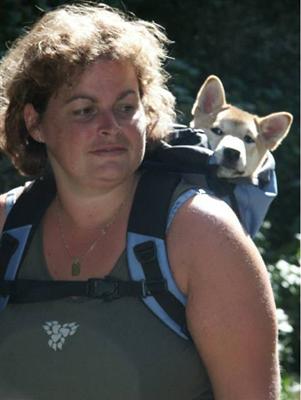 Patricia met Rontu in rugzak